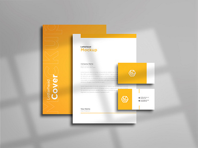Premium Quality Stationary Mockup brand identity business card business card mockups logo mockups stationary mockup stationery stationery design