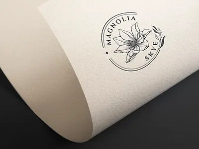 Mangolia Flower Logo Design 3d mockup boutique logo brand identity branding branding agency business card business logo femenine flower illustration flower logo gift shop illustration logo design logo designer luxury logo mangolia minimalist logo online shop typography watercolor