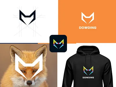 fox logo logo mark logodesign minimalist