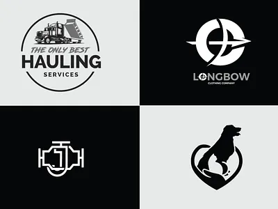 Logo Design Portfolio illustration style logo design