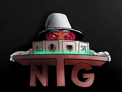 "Nice Table Game" Community board game d20 dice dnd dungeons and dragons illustration tabletop