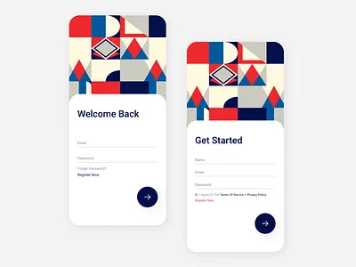 Sign in / Register app application design form mobile mobile app register sign in signup ui ui ux ui design user interface