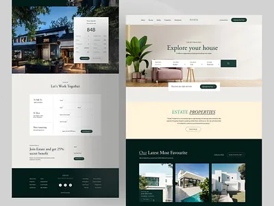Estate Website Design agency website best designer best designers branding designer dribbble homepage design homepage ui homepagedesign landing page real estate real estate agent real estate logo turjadesign web design webdesign website website concept website design