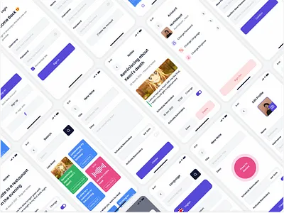 Eling - Notes Mobile App app clean design flat mobile note note app notes notes app ui ux