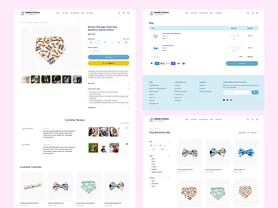 Bubbles Choice - Product & Cart Page branding cart cute dog ecommerce figma petshop product page productdesign ui uiux ux website
