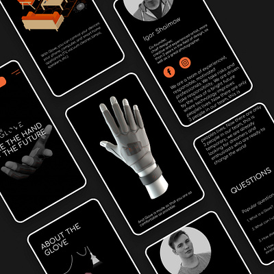 Glove Project app design glove logo minimal mobile ui typography ui uxui design vector web website white