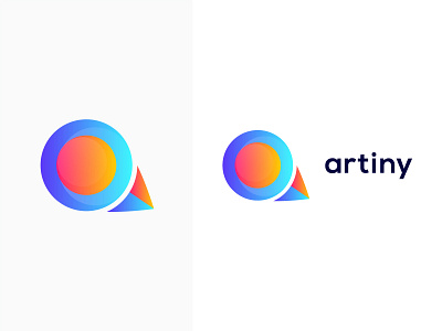 Artiny Logo | Modern Logo a logo abstract logo agency agency branding app icon app logo brand brand identity branding branding design gradient logo graphic design letter logo logo logo design logo ideas logo inspiration logomark modern design modern logo
