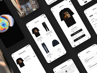 Virtual Try-on - Clothing App alternate ar clean clothing clothing brand clothing design dark mode design minimal ui ux web