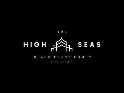 High Seas abstract architectural architecture branding home logo house logo identity logo logo design luxury luxury logo minimal modern poppins real estate real estate logo sans serif simple symbol typeface