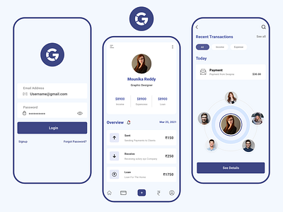 G pay app design gpay login new transaction ux