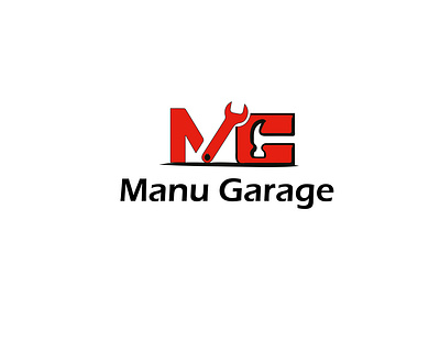 Manu Garage Logo creative logo design logo logo design logo designer logo designs logodesign logos logotype manu garage logo manu garage logo pismire art unique logo design