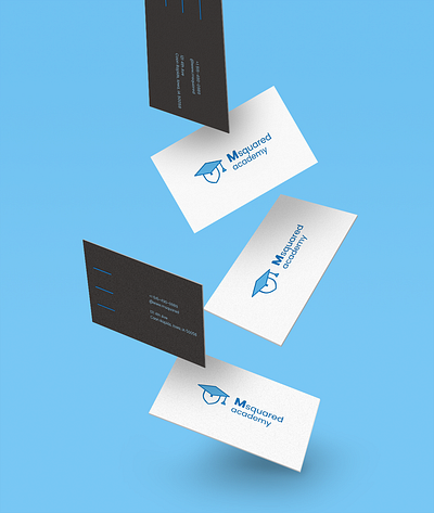 Msquared academy || Logo Design work || Business Card Design branding design graphic design illustration logo typography vector