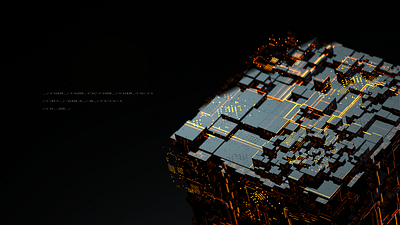 digital cube by C4D animation c4d