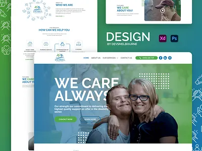 Isobel House (Modern Minimal Web Design) - Devs Melbourne brand identity branding difference different green green website illustration art landing page logo modern design ui ui design ux vector web design