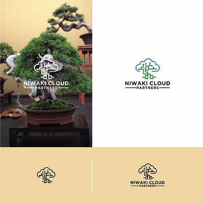 bonsai logo app branding clean design flat graphic design logo minimal typography vector