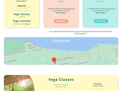 Yoga Instructor and yoga retreats website design fitness retreat ui ux web website yoga yogaretreat