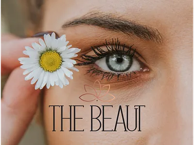 THE BEAUT aesthetic beauty beauty logo beauty salon brand identity branding cosmetic logo cosmetics flatdesign gold logo logotype
