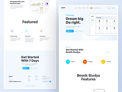 E-Learning Website app design besnik design resources hut icons illustration inlimiteddesignresources mobile app product design ui design ui market uihut uikits uiux design uiux design agency web app web template webtemplate market
