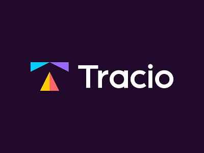 Tracio / Letter T Monogram Brand / Logo app brand branding design flat gps icon identity internet iot letter logo modern monogram shipping t track tracking