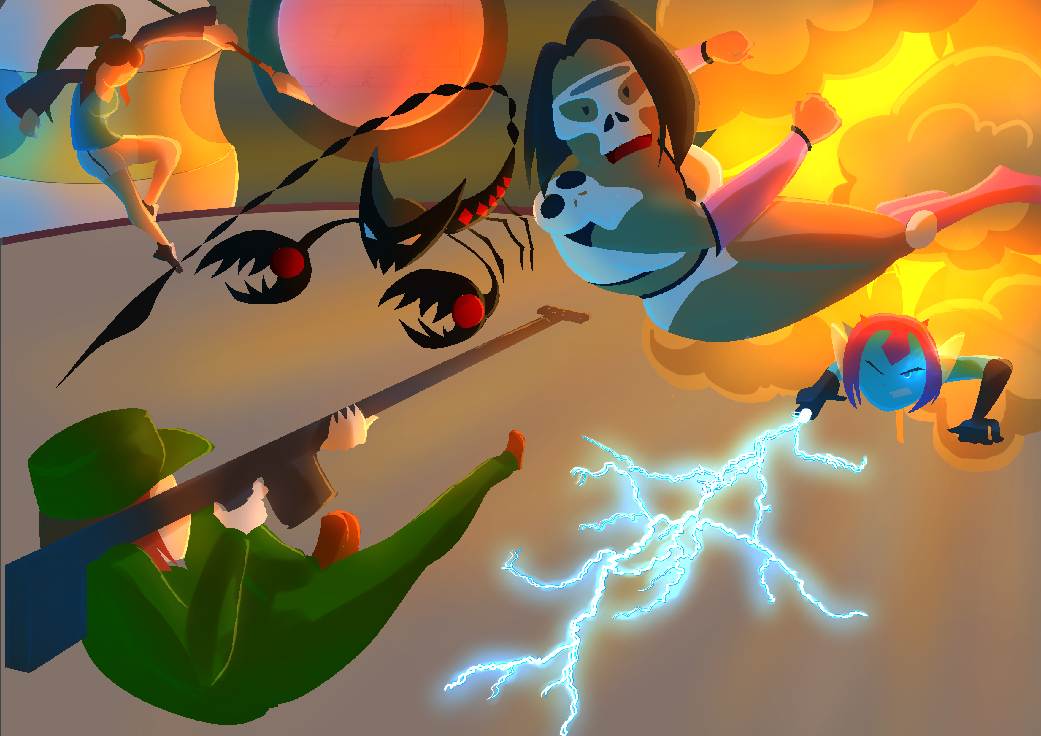 Combate LF characterdesign characters concept art illustration juatrox yakunyo