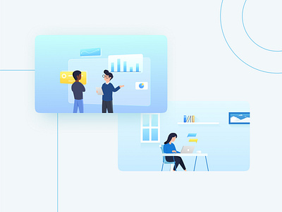 Data Analytics Team data visulization design flat illustration illustration illustrator modern design