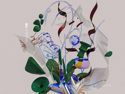 Moods in VR 3darts abstract ar cinema4d colors compostion digitalart generativeart graphics illustrations inspiration materials render virtual vr web web ui