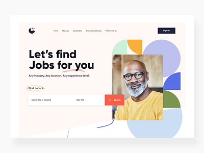 The worker job searching product page ae after effect animation after effects interaction job jobs landing landing design landing page landing page design landingpage motion motion design motiongraphics product page search web design webdesign website website design