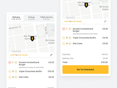 Order List design order order food restaurant summary ui uiux