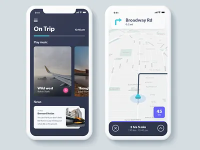 Navigation and travel App app app design interfacedesign ios app minimalist navigation app travel app ui ux