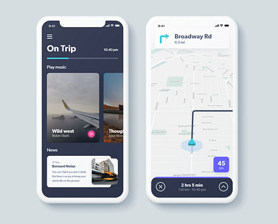 Navigation and travel App app app design interfacedesign ios app minimalist navigation app travel app ui ux