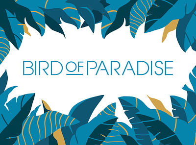 Bird of Paradise Logo & Mural brand identity branding brushes graphic design illustration logo mural tropical typography vector visual identity
