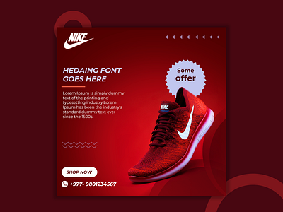 Shoes Social Media Banner app art branding clean design flat graphic design illustration illustrator minimal