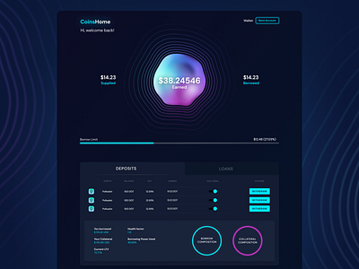 Crypto wallet crypto currency crypto wallet design figma landing landing page polkadot ui ux webdesign