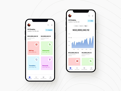 Bank iOS App design fintech interaction design mobile product design ui ux