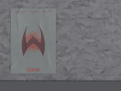 WandaVison - Poster Design design marvel marvel comics poster design typography wanda wandavision