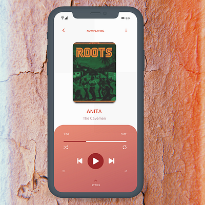 Music Player - Day 9 app design