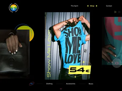 Honey Dijon's Concept Website black girl magic colorful colors concept concept design dark theme design dj futuristic music shop ui website design
