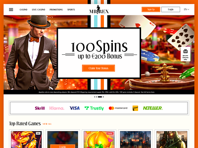 MR REX Online Casino casino casino design casino photo manipulation photo manipulation ui design