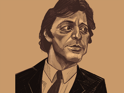 Cropped Al Pacino Portrait caricature caricatures character design character illustration characters digital portrait face faces illustration portrait portrait art portrait illustration portraits portraiture procreate