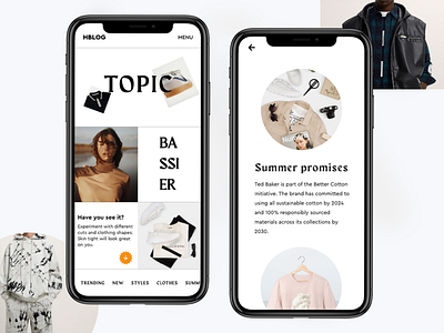 UI Fashion Blog Concept app blog blog design blog post design fashion fashion app fashion design mobile popular product design uidesign web