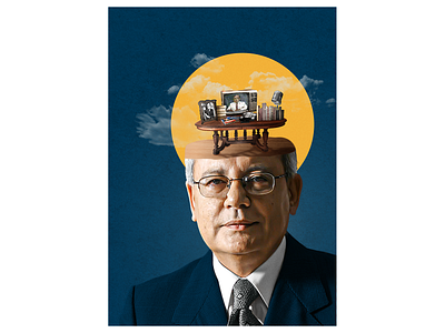 Cesar Hildebrandt Tribute design illustration