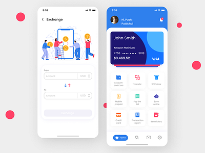 Modify Design Cards managment App design app design minimal ui ux