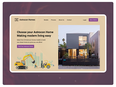 Astrocon Homes Construction Concept appdesign barskydesign branding design designer designforhire designsystem forhire illustration logo ui ux uxdesigner
