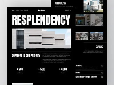 Nathosy - Real Estate Website Design agency building clean design house property property management property website real estate real estate agency real estate website realestate realtor residence ui ui design ux web design website website design