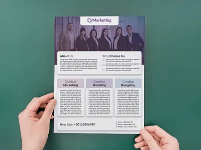 Flyer - Marketing abstract adobe illustrator adobe photoshop brochure business corporate creative design flyer graphic layout leaflet marketing modern print professional promotional psd vector