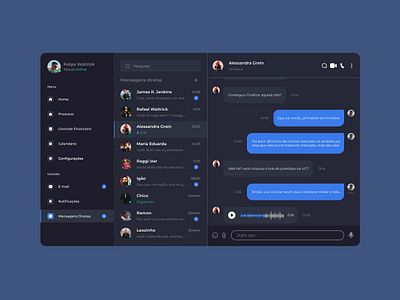 Messenger App Desktop UI branding design logo messenger messengerapp platform ui uidesign uxui