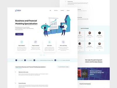 Index Landing Page course course hero course landing page design finance financial landing landing page landingpage school trust ui ui design uiux web web design webdesign