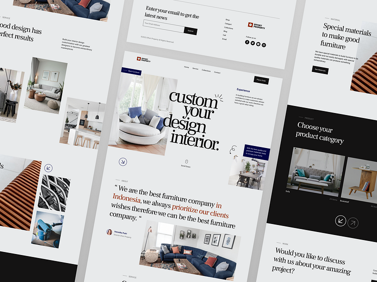 Effort Property - Furniture Landing Page by Andri Prasetia for SLAB ...