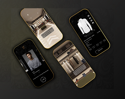 virtual wardrobe for louis Vuitton brand 3d app appdesgin branding interface louis vuitton ui uiuxdesgin ux virtual wardrobe