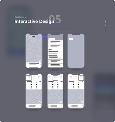 Dogs Corner UX design flat map path userflow ux ux design wireframe